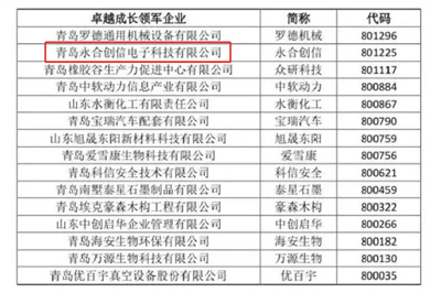 永合创信再获荣誉--<span style='color:red'>卓越</span>成长<span style='color:red'>领军</span>企业